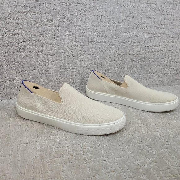 ROTHYS The Original Sneaker Women's Size US 9.5 Sand Solid Textile Slip On Shoe - Picture 2 of 11